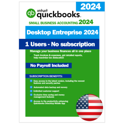QuickBooks Desktop Enterprise 2024 – USA Version (1 User)